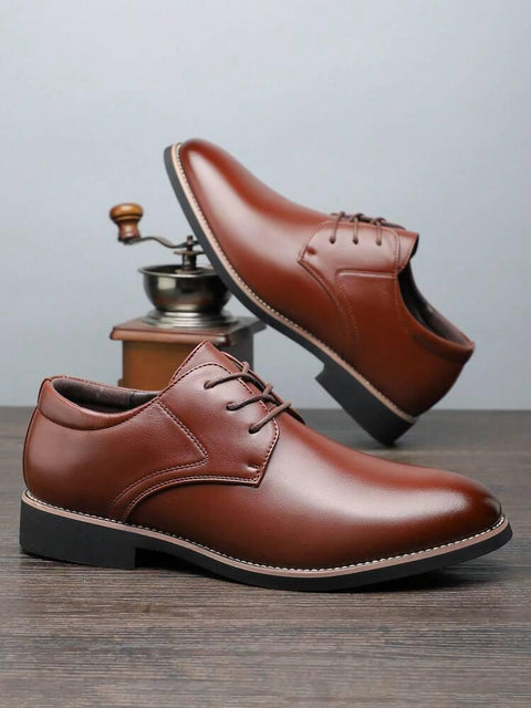 Men’s Brown Leather Derby Shoes