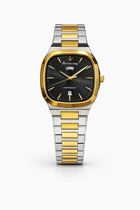 HOURSLY Two-Tone Stainless Steel Men’s Analog Watch