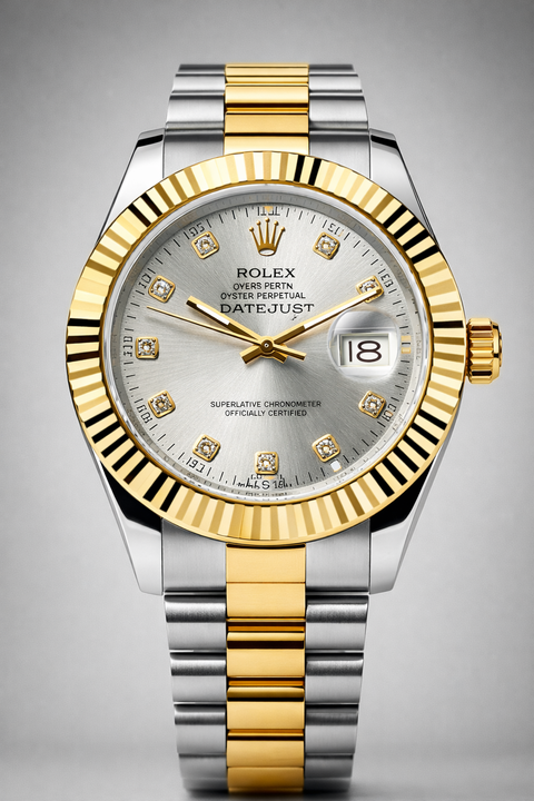 Luxury Two-Tone Men’s Wristwatch