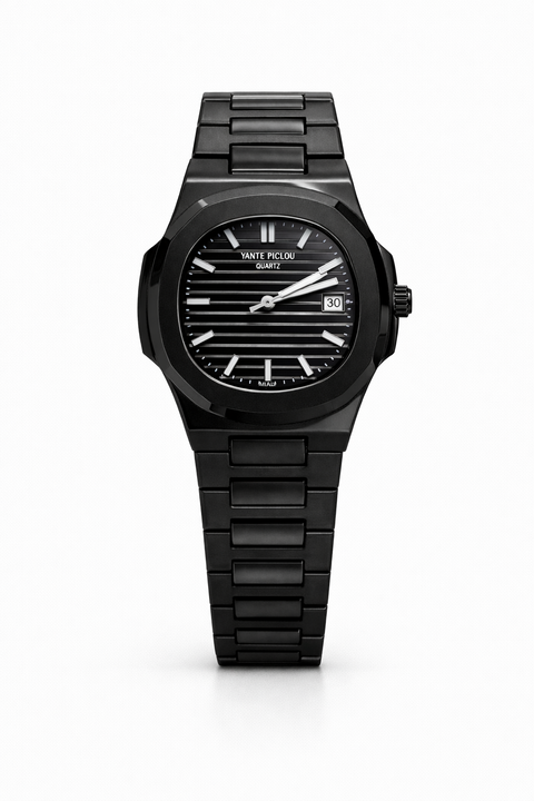 Black Luxury Stainless Steel Men’s Watch