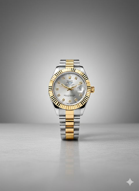 Luxury Two-Tone Men’s Wristwatch