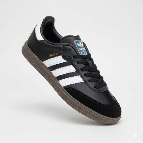 Men’s Classic Black & White Retro Style Sneakers