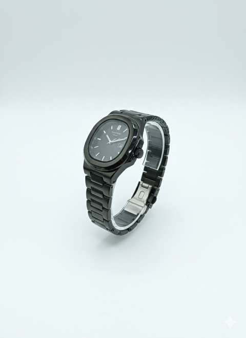Black Luxury Stainless Steel Men’s Watch